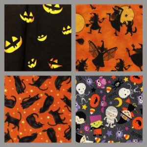 Halloween Fabrics: Whitches Tots Halloween Party Black Cats